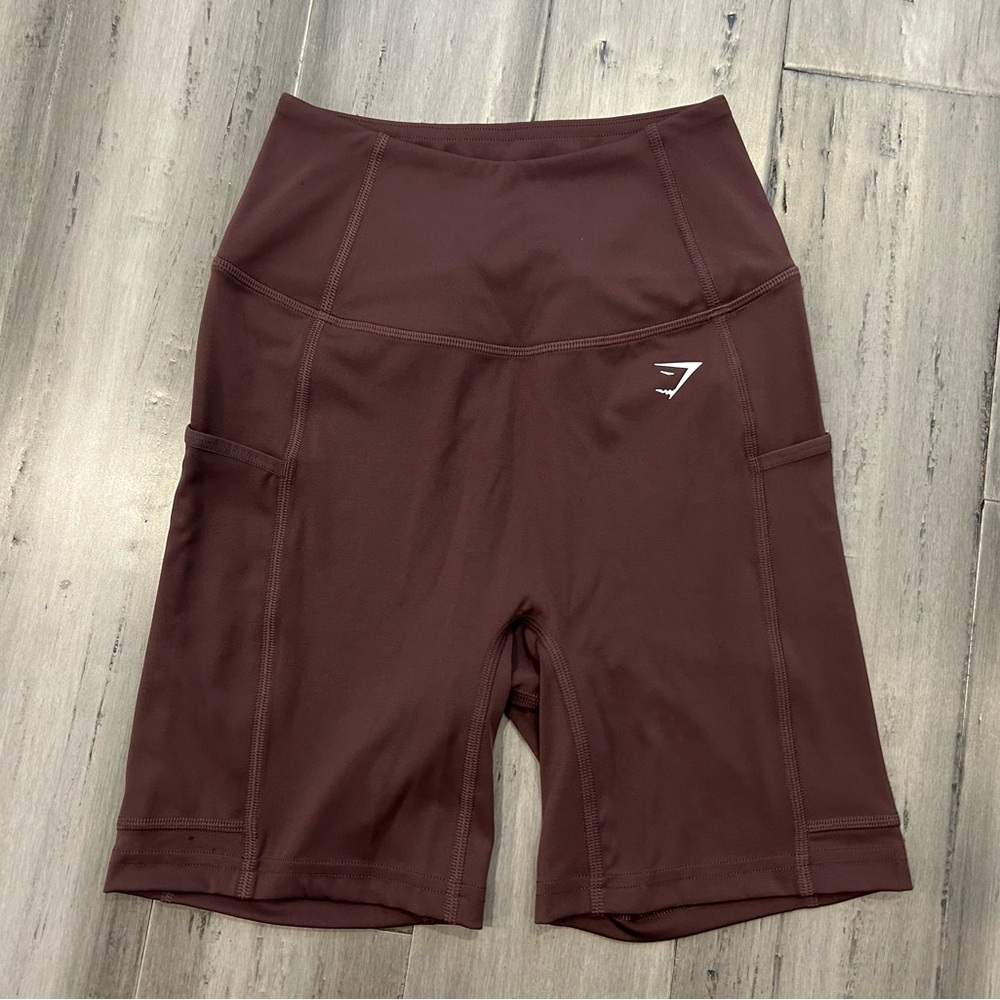 [NWT] Gymshark Women's Chocolate Bike Shorts (Pocket Shorts)